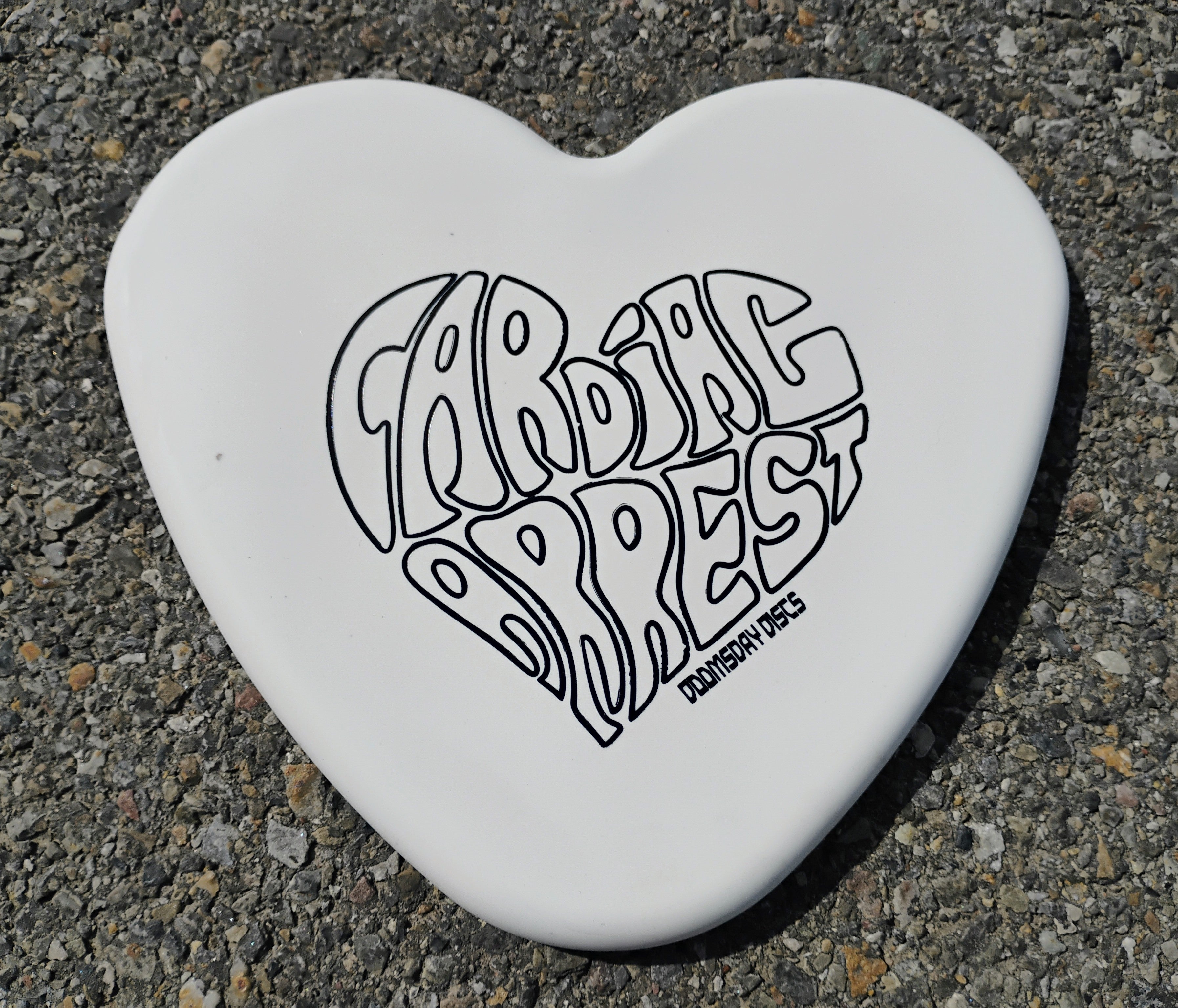 Cardiac Arrest in Ration Plastic (Not PDGA Approved) Slightly Warped Top