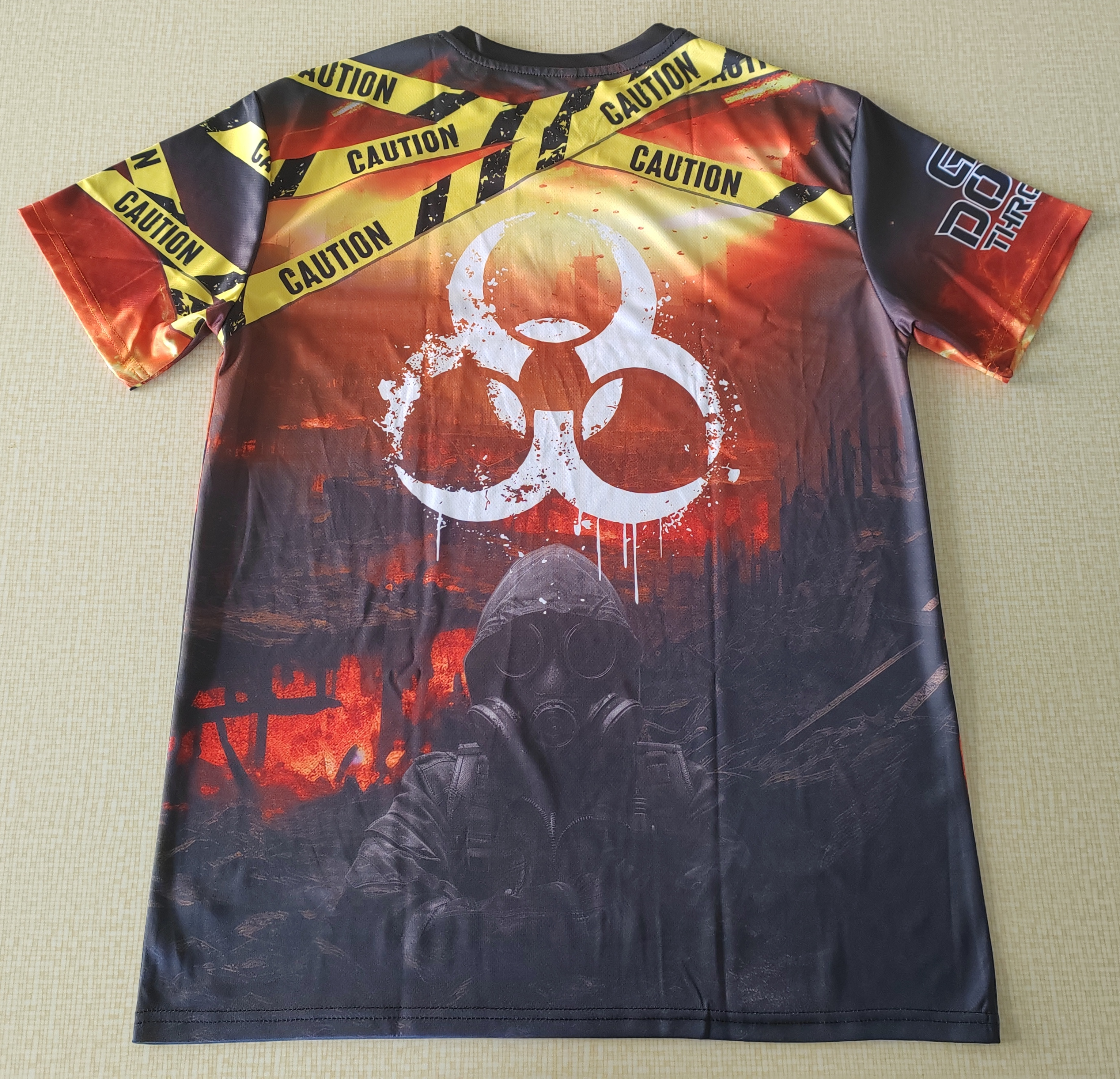 Doomsday Discs Loose Fit Jersey - Go Down Throwing with Caution Tape