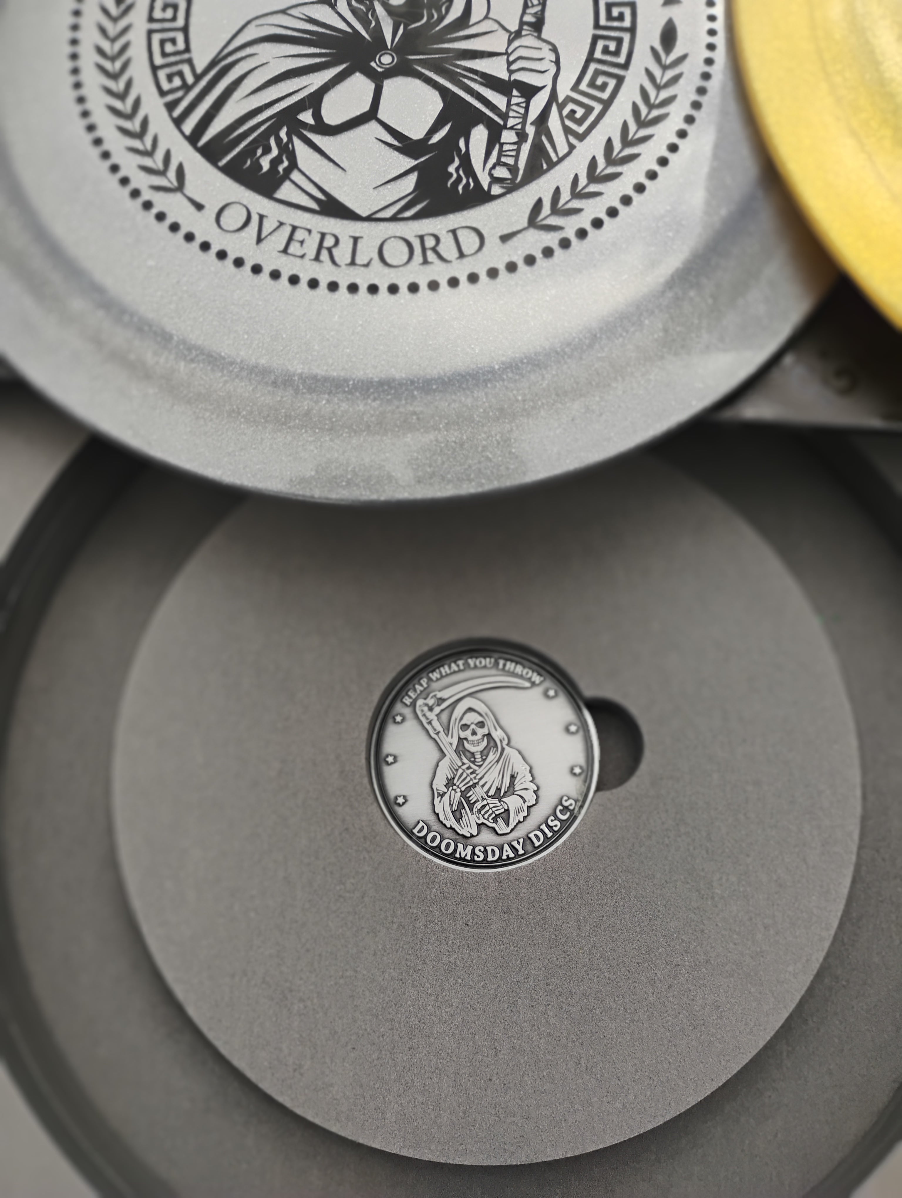 Currency Line 1 - The Overlord with 2 Discs and 2 Coins – Doomsday