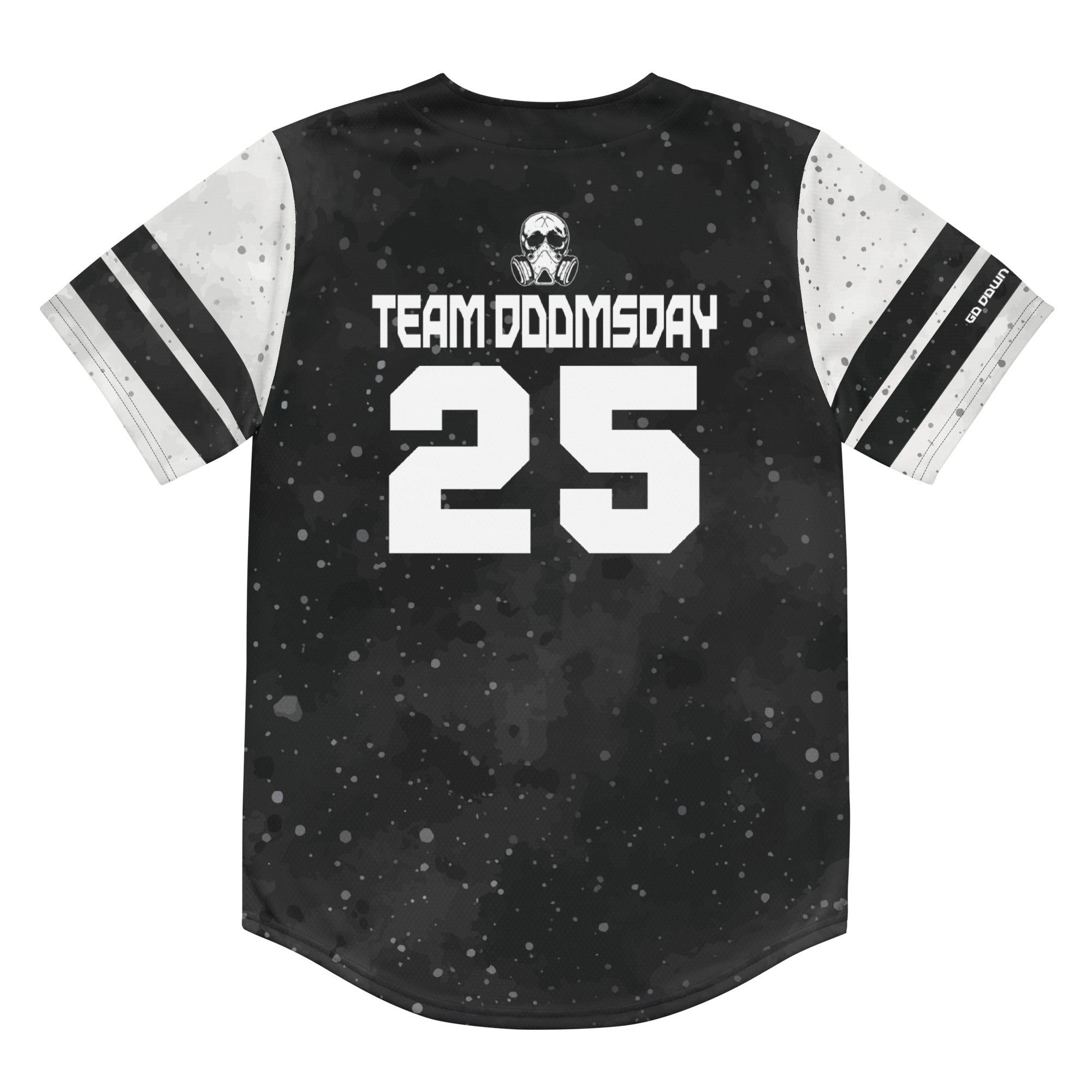 トップス CVTVLIST DESTROYED BASEBALL JERSEY Team Doomsday Recycled Baseball Jersey – Doomsday Discs