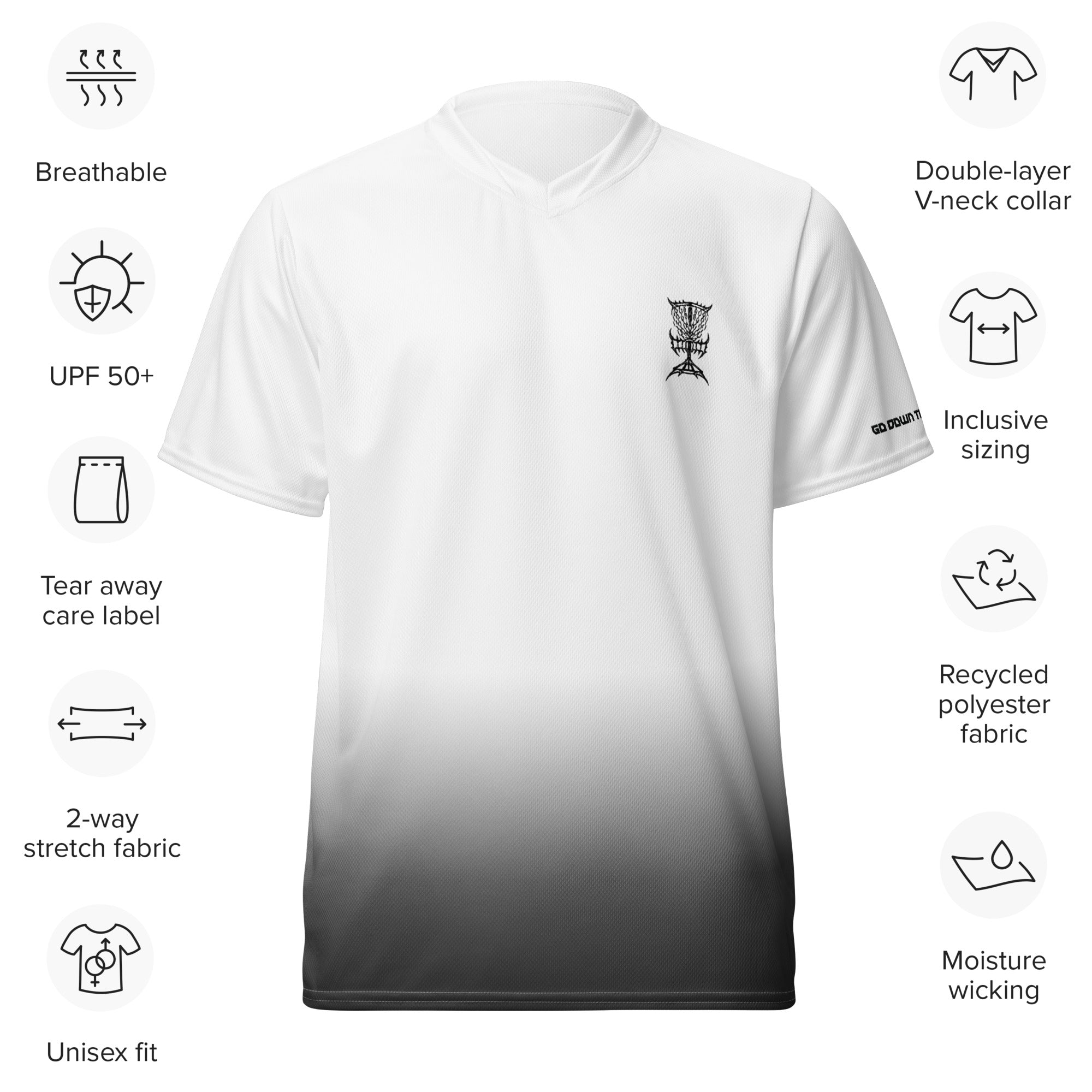 ☆FREEDOM☆ Logo mesh overfit t-shirt white FD24SMTS0160WH Oversized Fit Printed mesh T-shirt