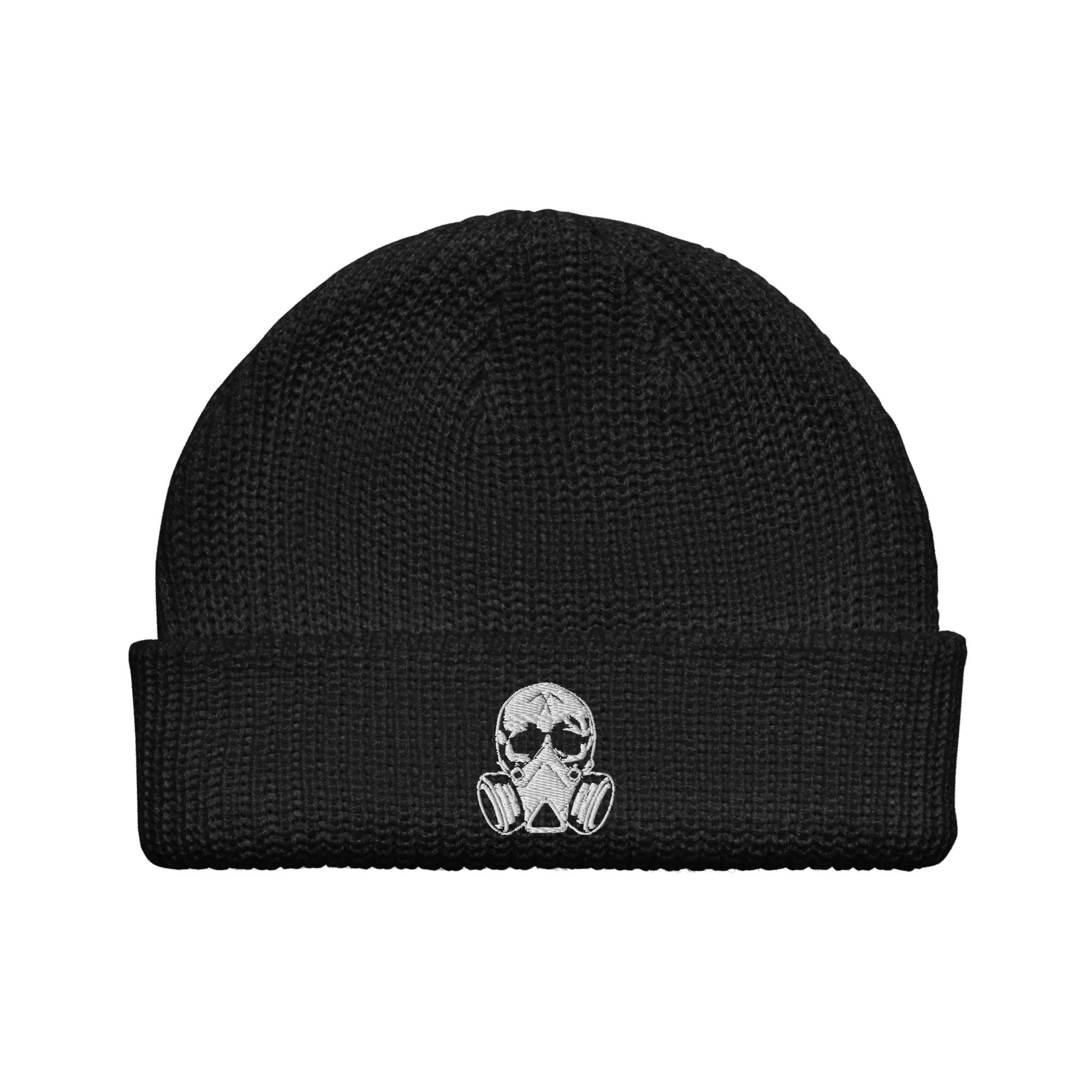 Gas Mask Logo Fisherman Beanie – Doomsday Discs