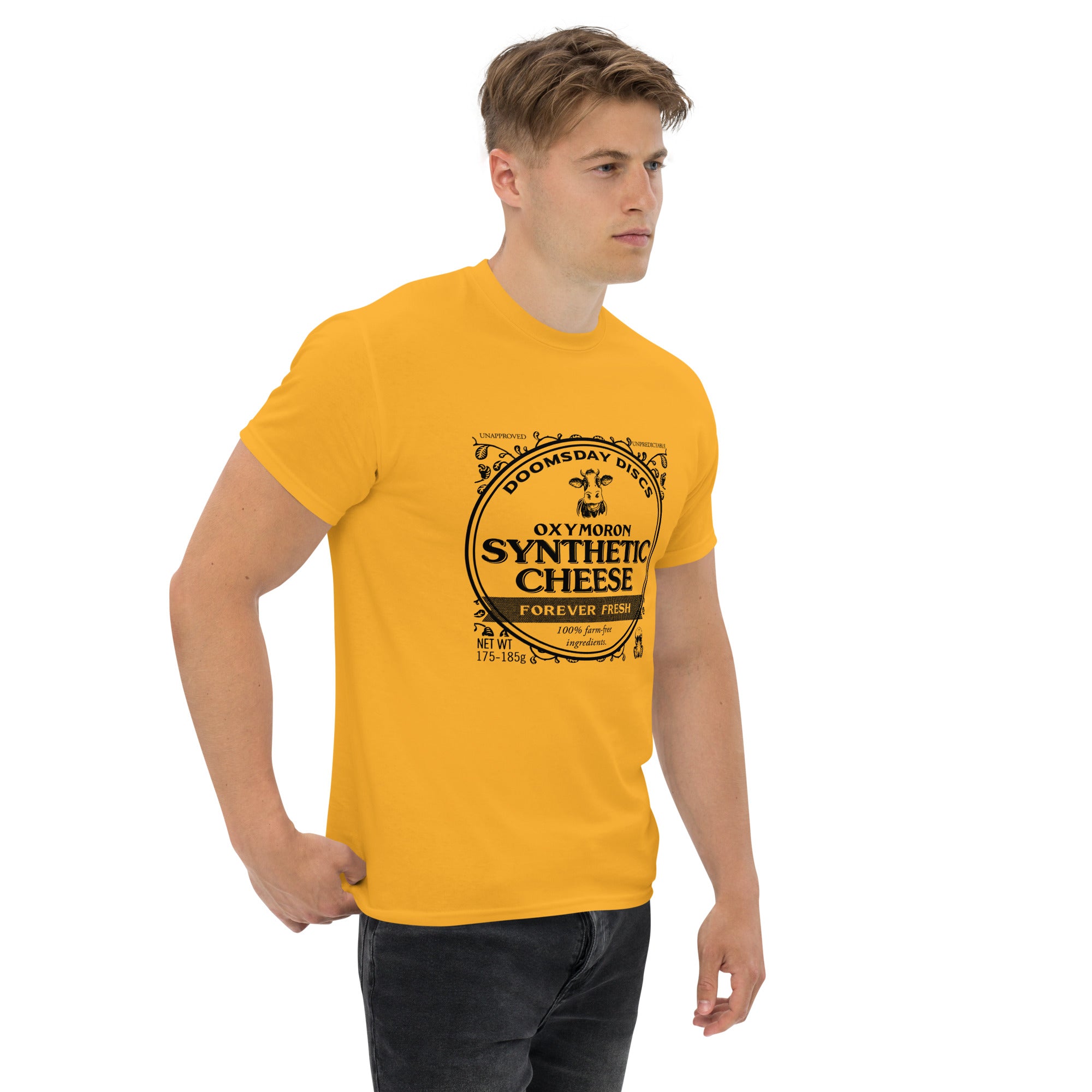 Oxymoron Synthetic Cheese Tee – Doomsday Discs